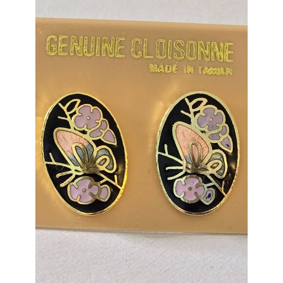 Butterfly Post Earrings Costume Jewelry - Picture 2 of 5